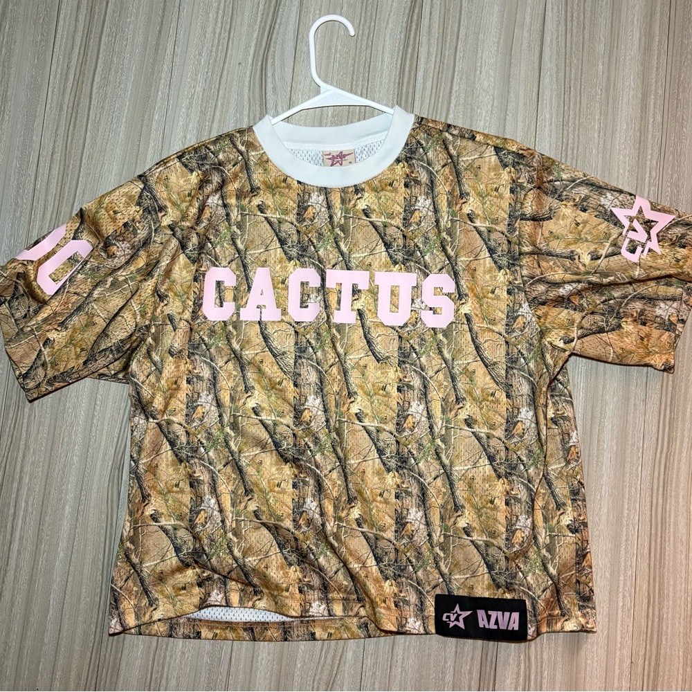 Camo Shirt with Pink Accents
